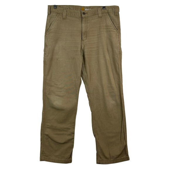 Carhartt Relaxed Fit‎ Carpenter Pants Work Utility Khaki 36x30 - Picture 1 of 14